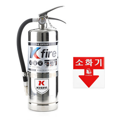 한국소방산업기술원 K급 소화기 3L + 스티커, 2세트