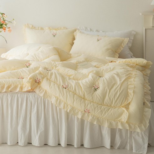 올리비아데코 아리엘 60수 아사 순면 차렵이불