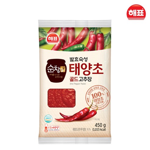 해표 순창궁 태양초 골드 고추장(450g), 450g, 1개