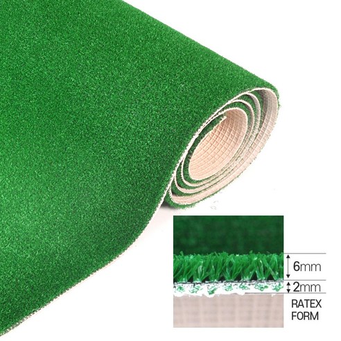 수지매트 폼 인조잔디 8mm(FL800) 120x100cm 테라스 천연잔디 느낌 롤매트 출입구매트 미끄럼방지, 1개