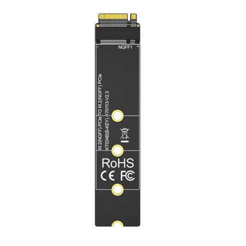 Retemporel MAIWO KT034B 라이저 카드 M.2(NVME) PCle 채널 SSD 산업 등급 테스트 하드 디스크 보호 홀더 어댑터, 1