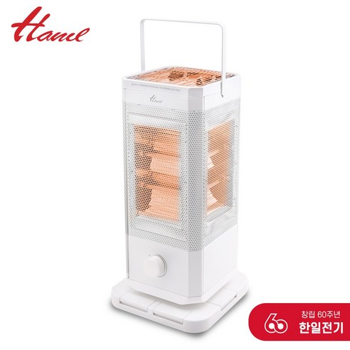 한일전기 오방난로 발터치 오방향 전기 히터 스토브 5면히터 가정용 사무실 난방, 한일 화이트 오방난로 2개