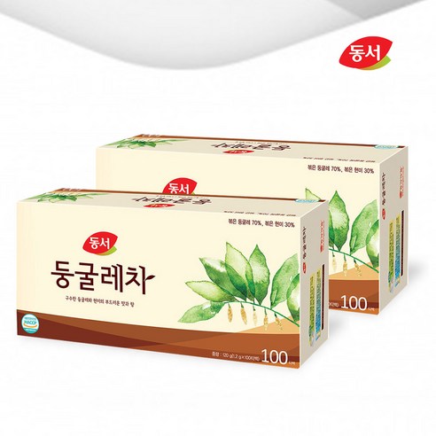[동서식품] 동서 둥굴레차 100T+100T 총200T, 1.2g, 100개입, 2개