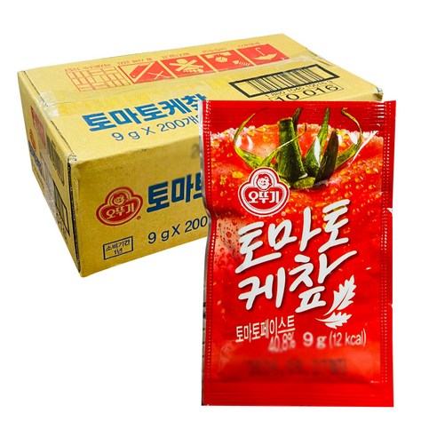 오뚜기 토마토 케찹 1회용, 8g, 200개 - 케첩 | 쿠팡