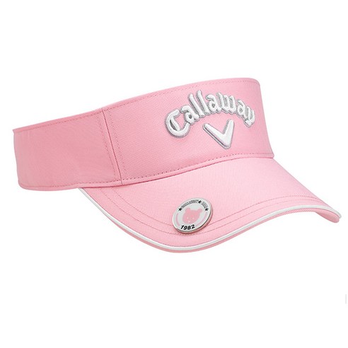 캘러웨이 21 CG 베어 여성 바이저 썬캡 골프모자, 핑크, 1개