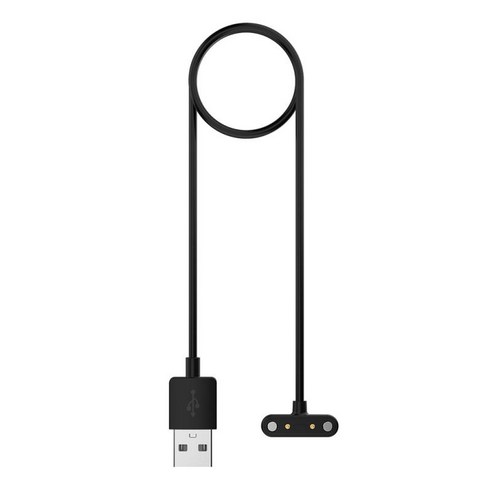 3.3ft 휴대용 USB 충전 케이블 코드 교체 충전 크래들 스테이션, 블랙, 1m, TPE