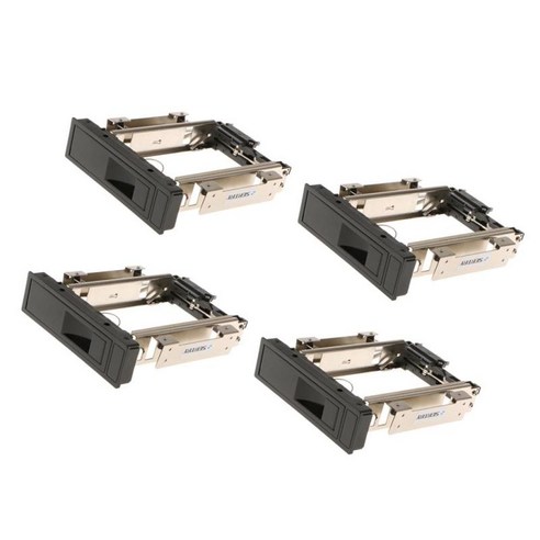 4pcs 키트 3.5 ''''예비 케이스/3.5''직렬 ATA I 및 직렬 ATA II 하드 드라이브와 호환되는 SATA 모바일 랙, 140x175 x30mm, 실버, 스테인레스 스틸