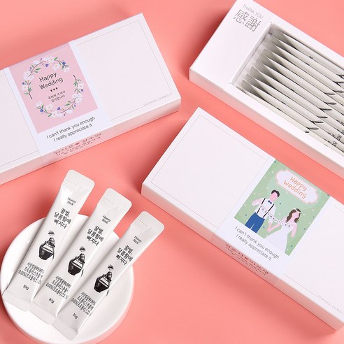 선물담길 국산 꿀스틱 답례품 결혼 결혼식 돌잔치 웨딩 개업 승진 조문, 프리미엄스티커(첫돌2)