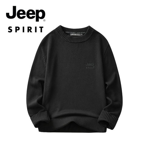 JEEP SPIRIT 남성 니트 티셔츠 남자 캐주얼 긴팔 맨투맨 패션 JPHJ03A18032