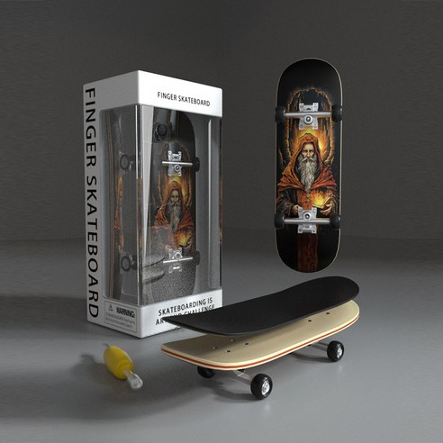 DIY 핑거 스케이트보드 / 미니 손가락 베어링 보드 Fingerboard skateboard, 99mm x 29mm (드라이브 포함), D, 1개