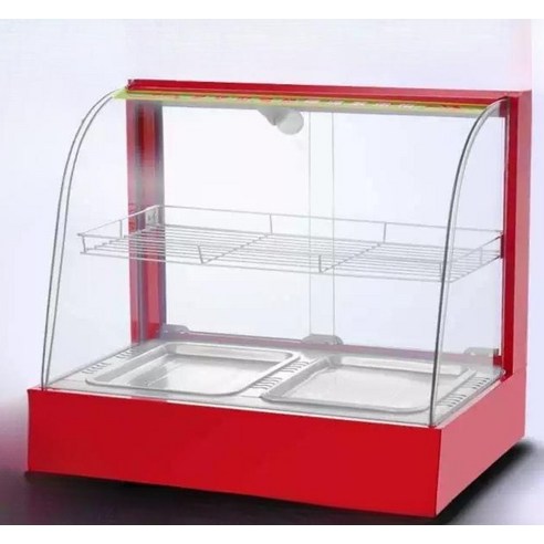 상업용 온장고 절연 쇼케이스 캐비닛 프라이드 치킨 꼬치 반찬 편의점 마트 업소용 온열 난방 온도 조절기, 01.신형 미니 2단