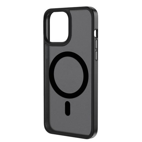 ISEE아이시 Apple 맥세이프 아이폰13 반투명 미끄럼방지 휴대폰 케이스 측면TPU+뒷면PC 3종컬러, 아이폰13Pro Max, 블랙