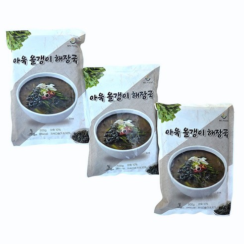새마원 아욱올갱이 해장국 500g 다슬기 즉석식품 간편요리, 3개, 500g