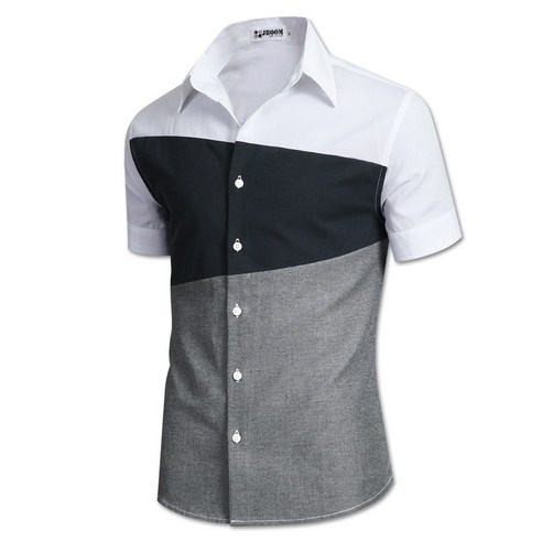 폴로셔츠 제이붐 남성용 사선배색 옥스포드 반팔셔츠 E013 Best Top3