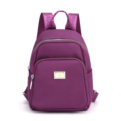 백팩 여성 한일 패션 대용량 백팩 창의력 순색 멀티 메자닌 백팩, 1 건, 보라색