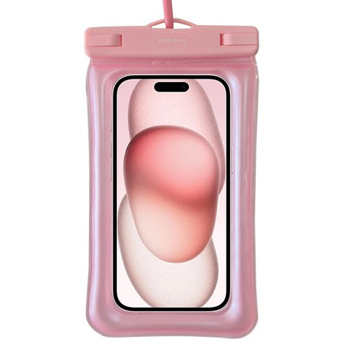 워터핑 에어플로팅 스마트폰 IPX8 방수팩, 1개, 핑크