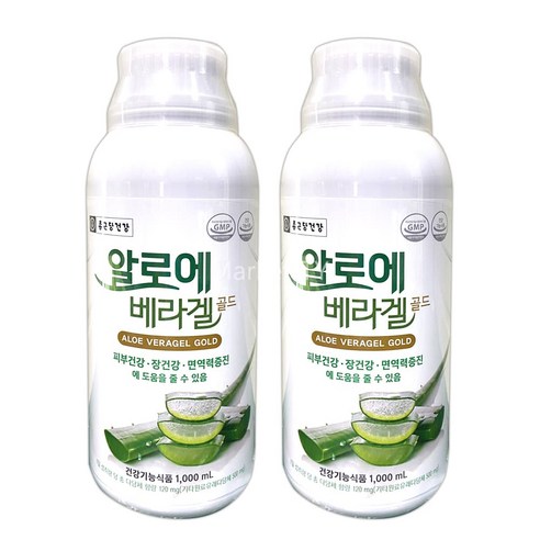 종근당건강 알로에 베라겔 골드, 1L, 2개