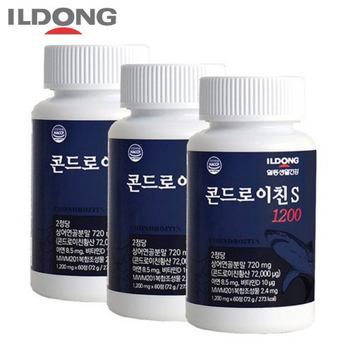 일동 콘드로이친 S 1200mg 상어연골, 60정, 4개