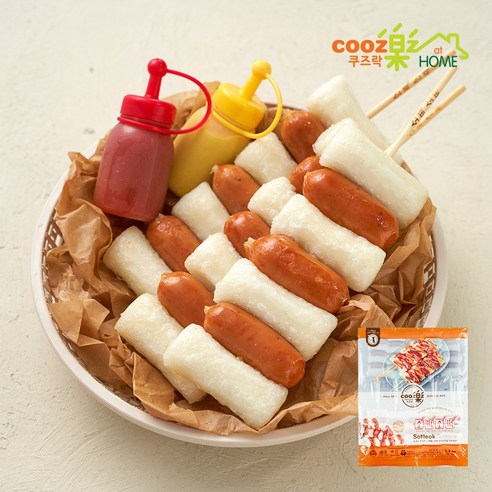 [마하푸드] 소떡소떡 쿠즈락 130gx10개 1팩 휴게소 도나우, 1.3kg, 1개