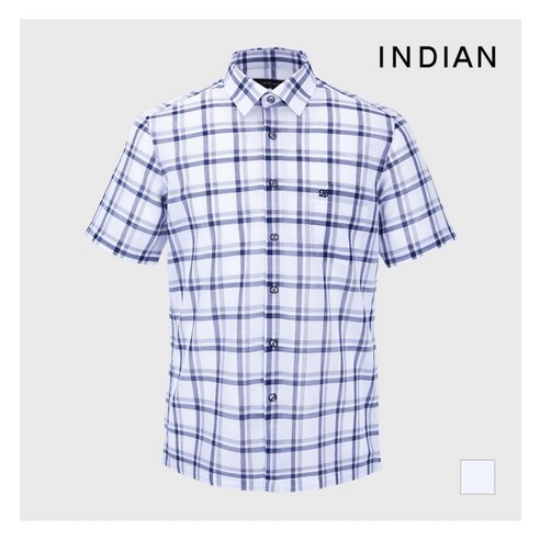 인디안 INDIAN 미디움 윈도페인 체크셔츠_MITNSXM3411