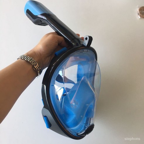 다이빙 마스크 완전 건조 어린이 스노클링 정장 수영 마스크 고글 다이빙 스포츠 다이빙 장비, L/xl, 라이트 블루