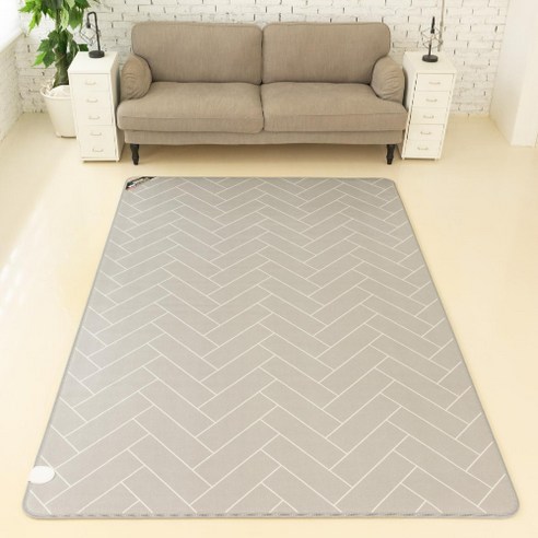 한일 헤링본 모노륨 중형 거실탄소매트 카페트 전기장판 온열매트