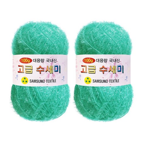 울클럽 뜨개실 대용량 고급수세미 100g 2볼 (총 200g), 164 민트, 2개