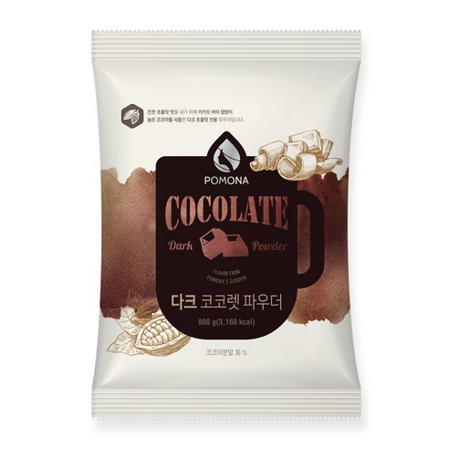 포모나 다크 코코렛 초콜릿 파우더, 800g, 5개