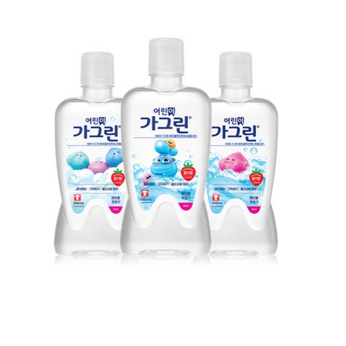 가그린 어린이용 구강청결제 딸기향, 550ml, 3개 위생/건강/세제