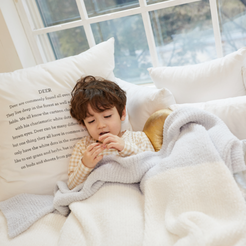 코코낸내 세상 부드러움 우리 아이의 꿀잠을 책임져줄 사계절 어린이집 낮잠이불, 에그 화이트