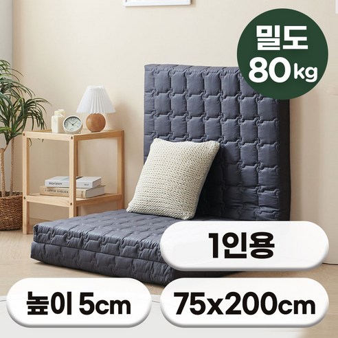 [특가쿠폰] 에코어 3단 접이식 천연라텍스 매트리스 5cm 밀도 80kg (미니싱글/미니슈퍼싱글/싱글/슈퍼싱글/퀸) - 라텍스매트리스 | 쿠팡