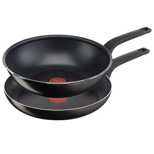 테팔 티타늄 액티쿡 프라이팬, 블랙커피, 프라이팬 (28cm) + 볶음팬 (28cm), 1세트 냄비/프라이팬