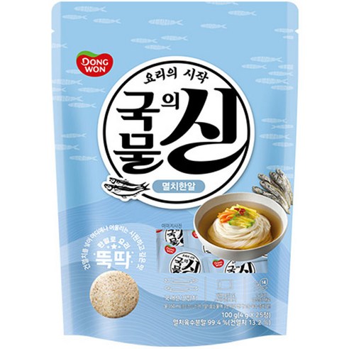 동원 국물의신 멸치한알 100g (4gx25정), 1개