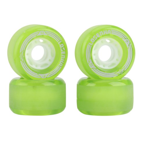 Monland LOSENKA 서리로 덥은 표면 스케이트 보드 휠 70Mm 직경 Rodas 82A 롱 드리프트 액세서리 4개, 녹색