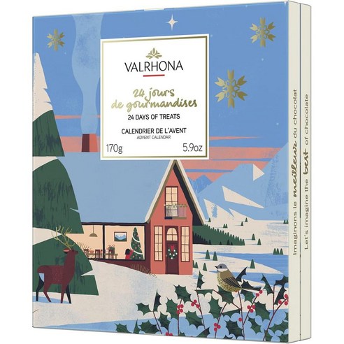 Valrhona 발로나 24 데이즈 오브 트릿츠 어드벤트 캘린더 170g, 1개