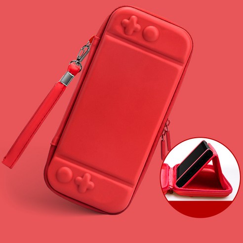 닌텐도 스위치 휴대용 케이스 SWITCH OLED 파우치케이스 닌텐도 스위치전용 게임기 수납 가방 NS 보호 케이스 수납 가방, F-SWITCH-거치대 포함