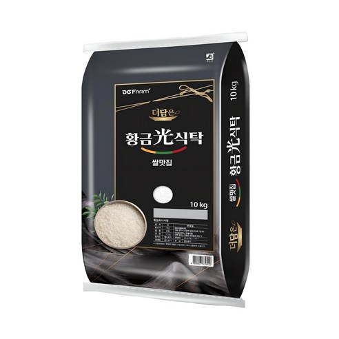 더담은 2024년산 햅쌀 황금빛식탁 백미, 상등급, 10kg, 1개