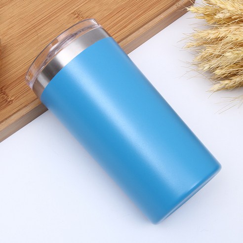 스테인레스 스틸 컵 컬러 자동차 컵 자동차 진공 단열 컵, 밝은 파란색, 30oz
