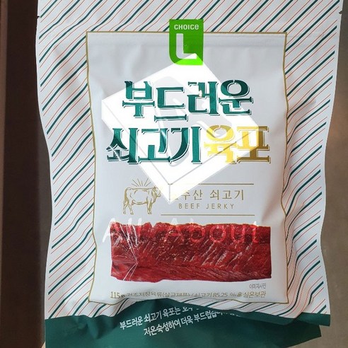 드라이 푸드 초이스엘 부드러운 소고기 쇠고기 육포 가성비 맥주 안주 마른 70g, 1개