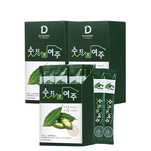 숫치로여주 [닥터인슐로인] 숫치로여주즙 (1박스총30포), 600ml, 1박스