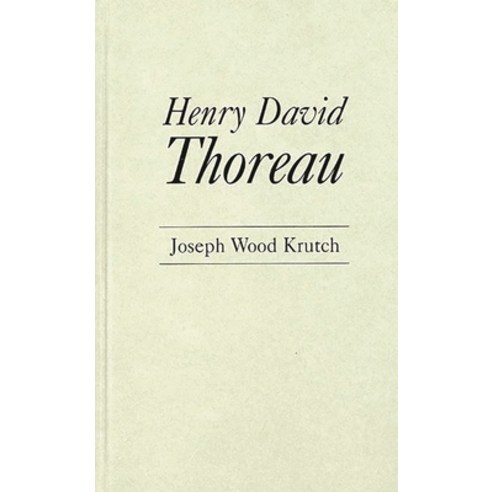 (영문도서) Henry David Thoreau Hardcover, Praeger, English, 9780837165875