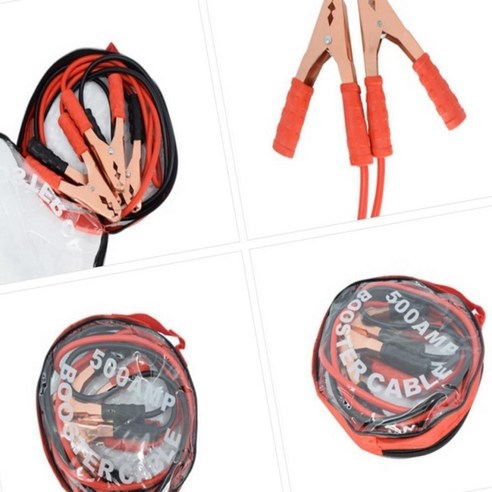 청평 차량 점프선 500AMP 배터리점프선 점프케이블, 1개, 상세페이지 참조