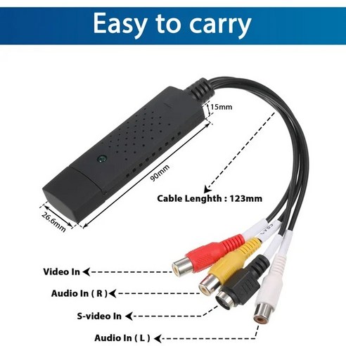 비디오테이프USB변환 이지캡쳐 비변형 캡처 어댑터 카드 광범위한 응용 및 고급 제조 기술, 1) TYPE1