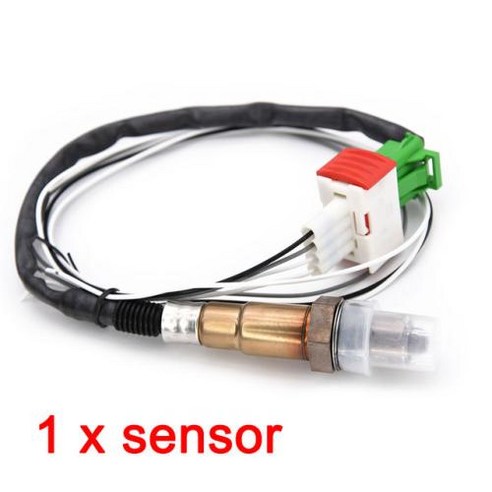 가스유량계 1 디지털 LED 센서 게이지 비율 포함 12V 대역 전압계 레이싱 가는 미터 공기 2 카 볼트 52MM 연료 산소 O2 in, 1pc sensor, 3) 1pc sensor