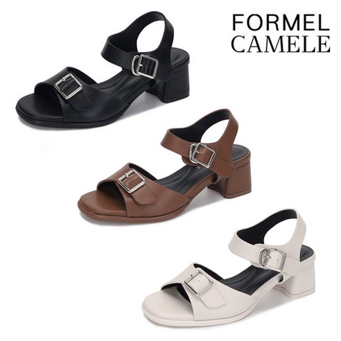 포멜카멜레 여성 여자 샌들 커먼블럭샌달 5CM 3종 택1 FKS1F1SS042