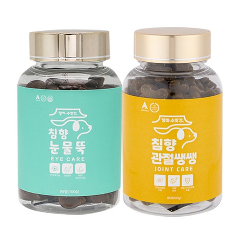 강아지 눈영양제 눈물자국 루테인 백내장 오메가3 댕이수랏간 침향 눈물뚝 99정 시즌2, 눈물개선/눈건강, 9개
