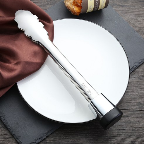 도톰 304 스테인리스 스틸 푸드 클립 음식 집게 빵 집게 스테이크 집게 집게, 작은