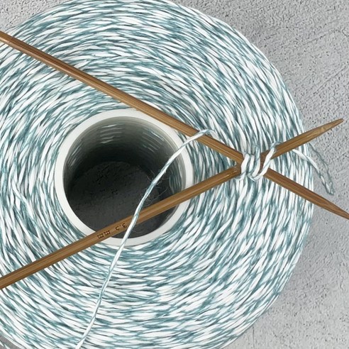 종이실 (민트 멜란지) 500g 콘사 니트컨테이너 [3070]