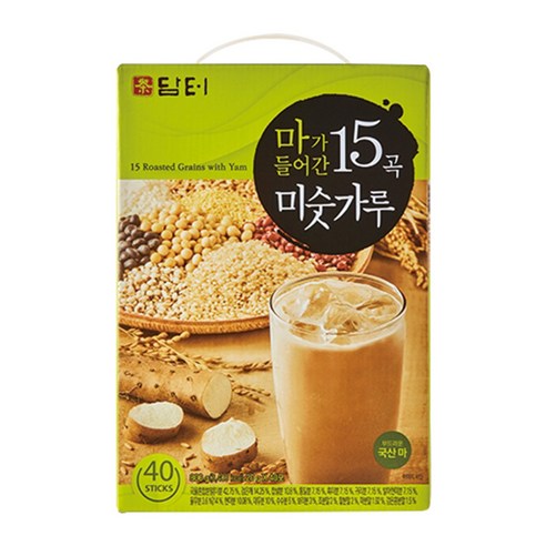 담터 마가 들어간 15곡 미숫가루 40입/곡물차 전통차, 800g, 1개