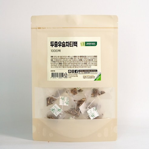 자연지인 국내산 두충우슬차 티백, 100개입, 1g, 100개